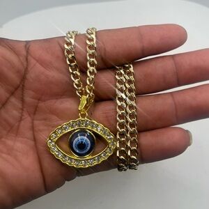 Gold filled Evil Eye Necklace for men’s